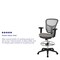 Flash Furniture Gray Draft Chair, Black Frame HL-0001-1CBLACK-LTGY-GG - alternate 5